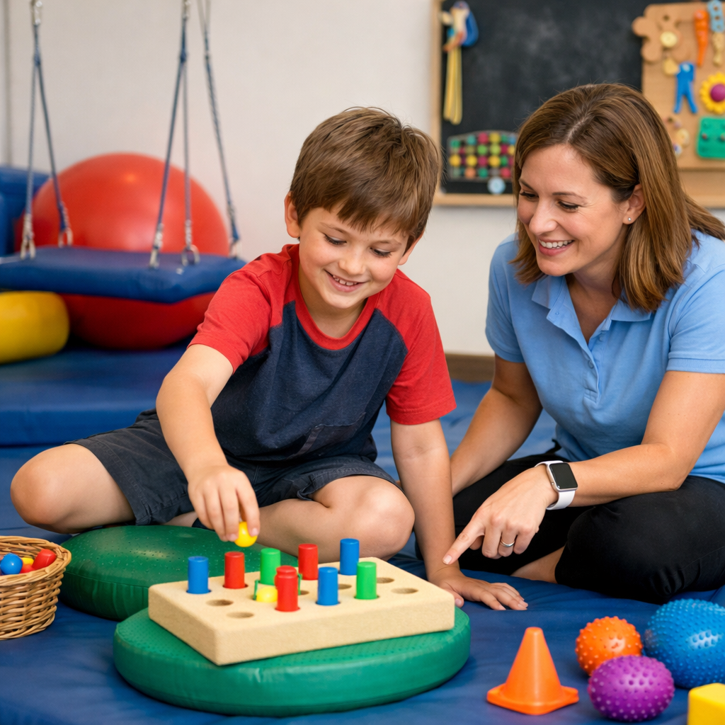 Occupational Therapy session at Do Well Therapy