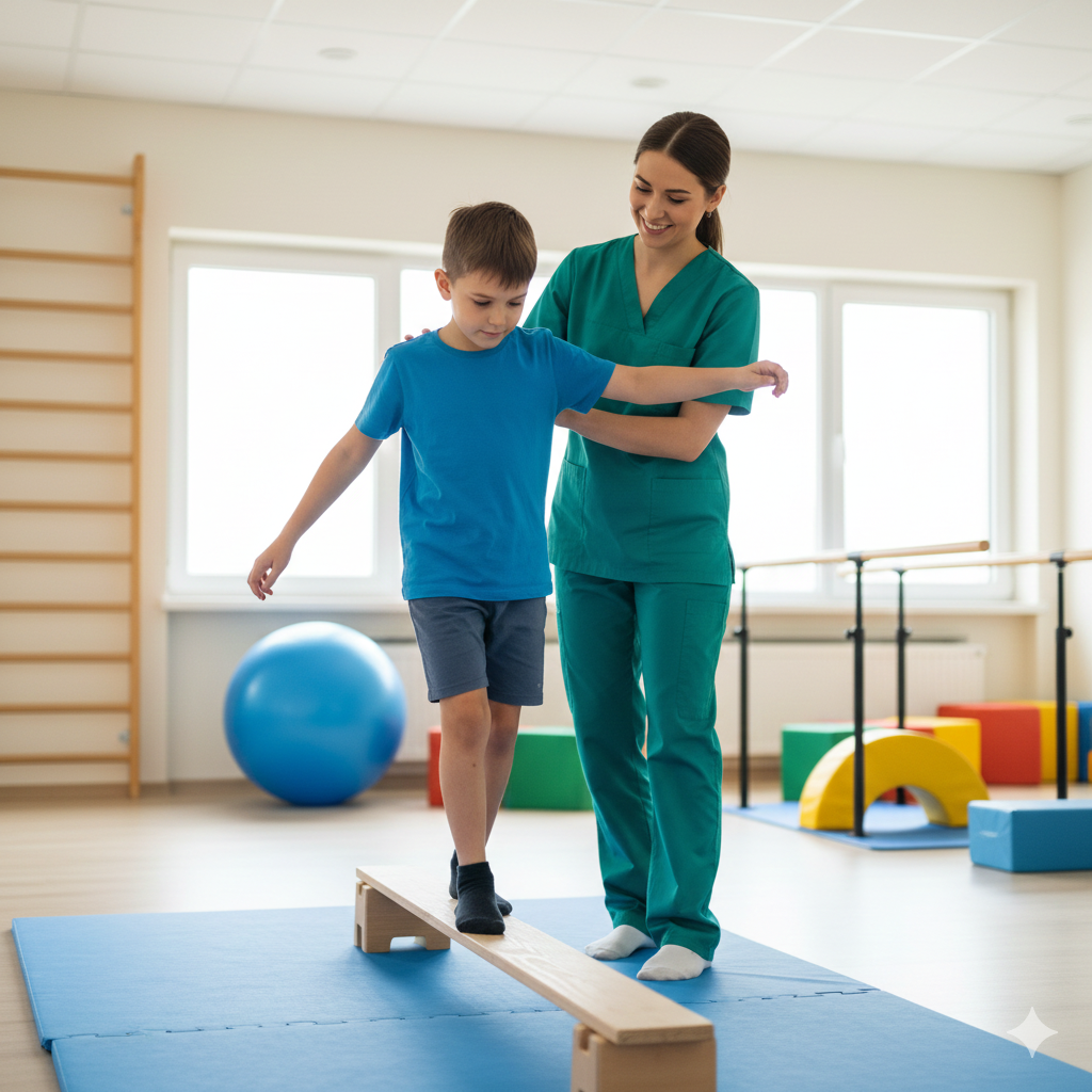 Physical Therapy session at Do Well Therapy